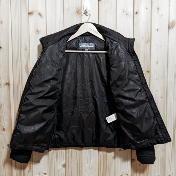 EDDIE BAUER Womens Black Y. 550 Down Puffer Jacket Insulated Warm Winter Coat XS - Picture 4 of 8